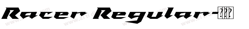 Racer Regular字体转换
